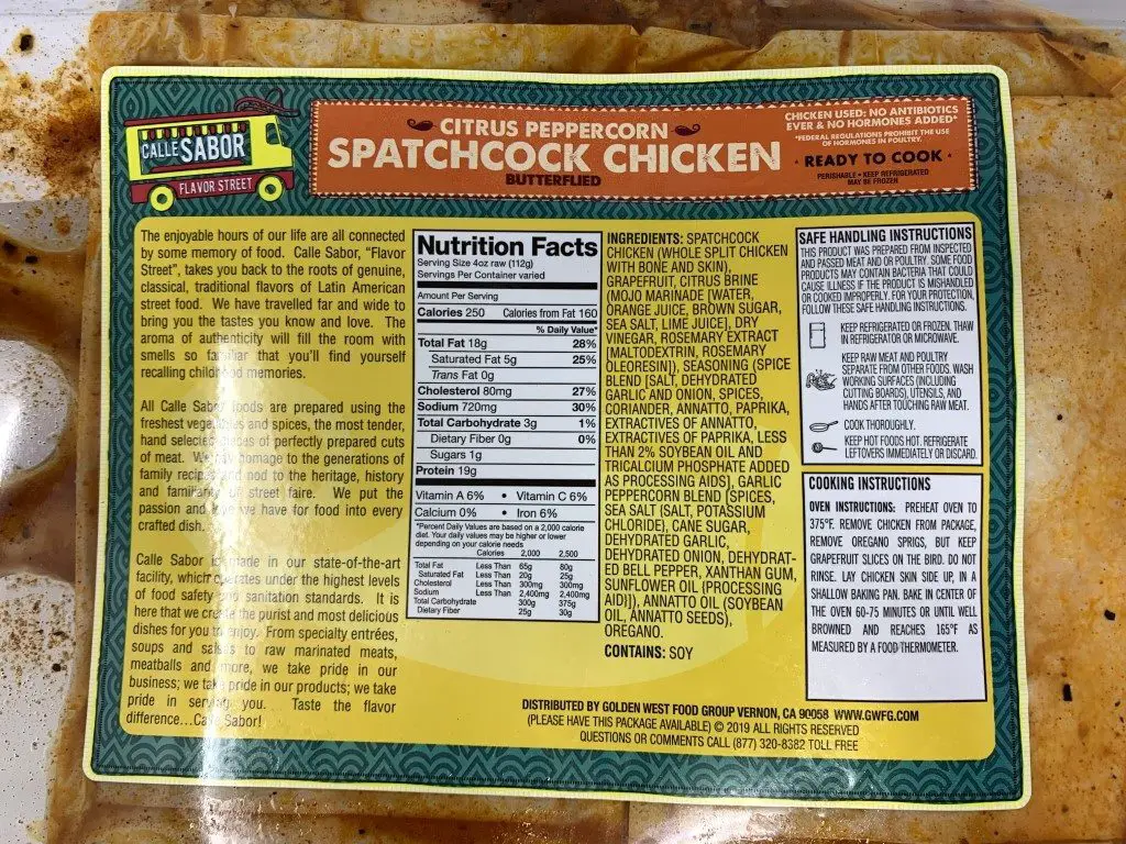 Costco Citrus Peppercorn Spatchcock Chicken Costco Fan