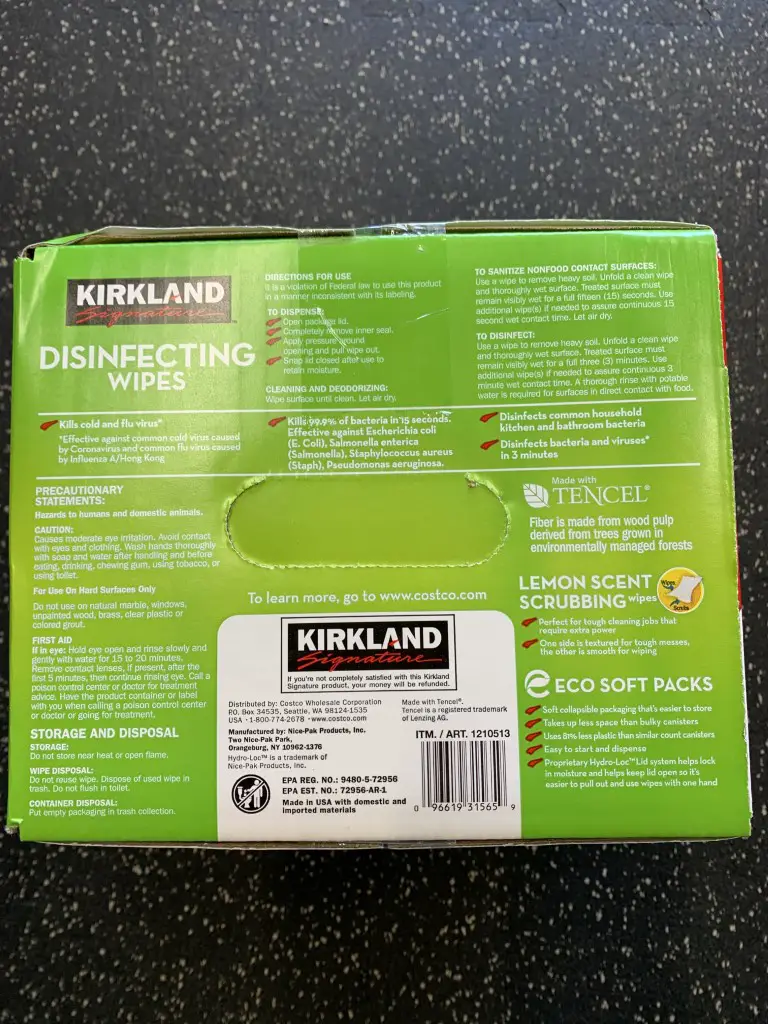 Costco Disinfecting Wipes, Kirkland Signature Wipes Costco Fan